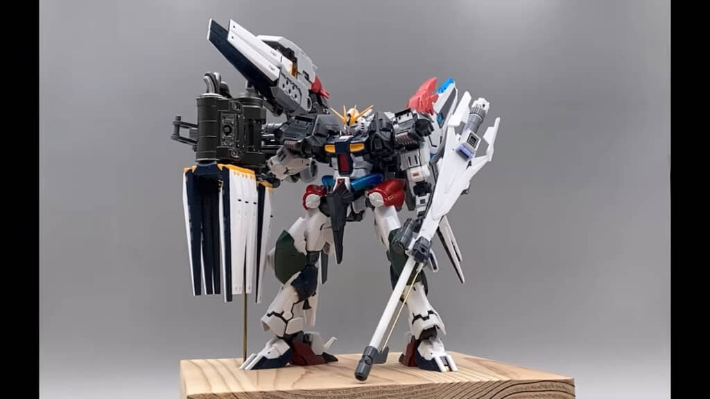 塗装前のアーマード・コア風νガンダム