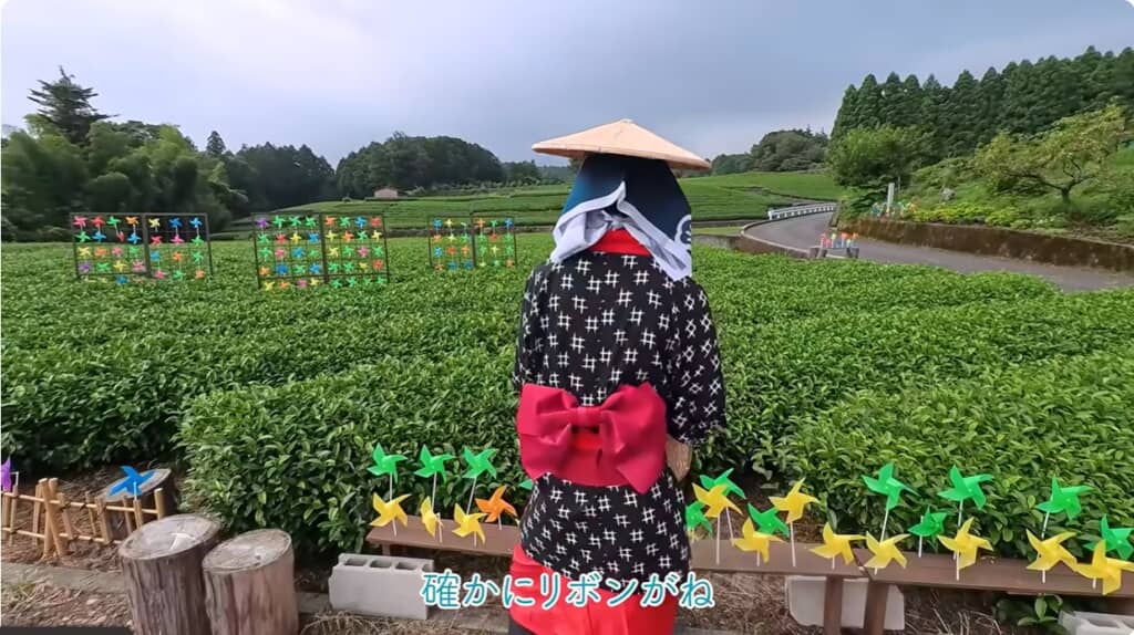 後ろのリボンもかわいいと紹介画像は山中柔太朗YouTubeから