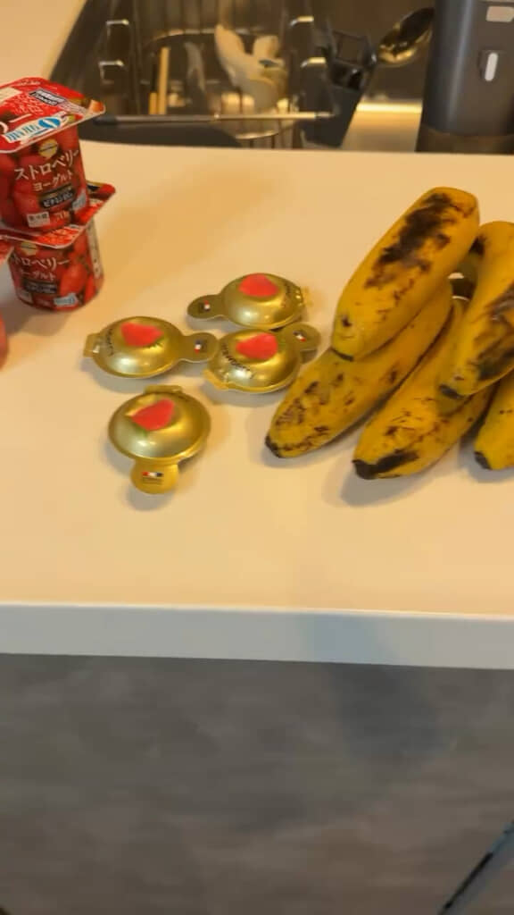 ストロベリーチーズやストロベリーヨーグルトを用意