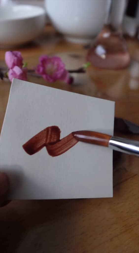 桃の木から絵の具を作る方法