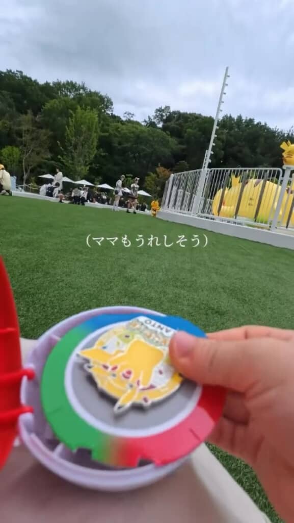 ピンバッジを購入して開封