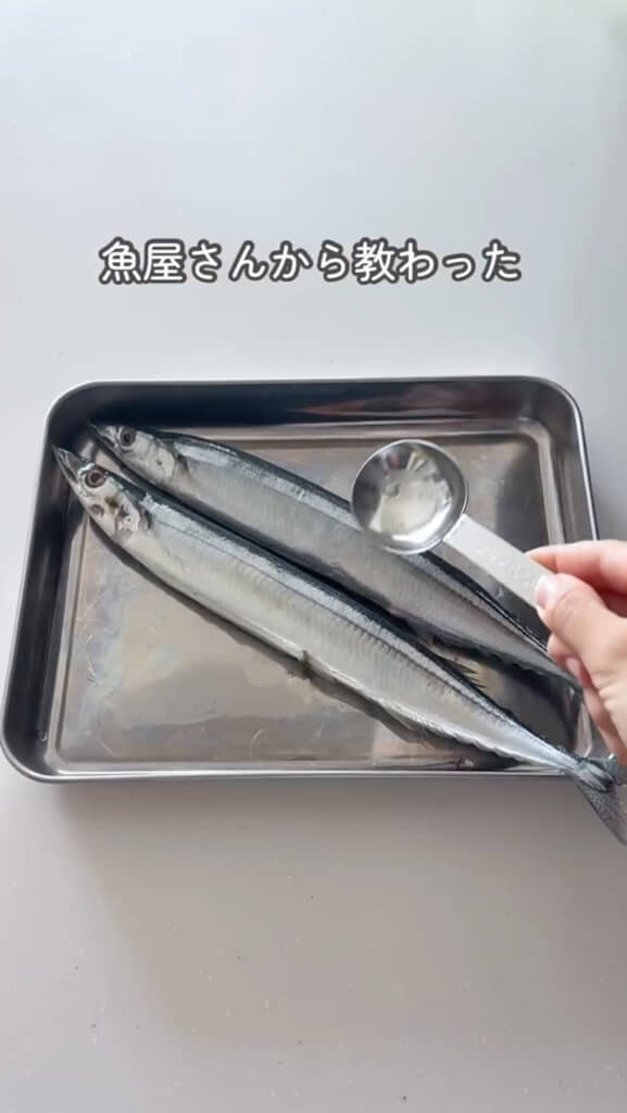 秋に旬を迎えるサンマ