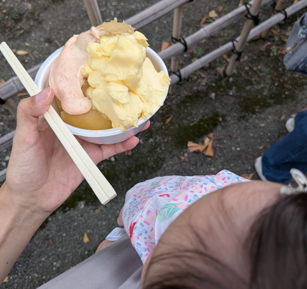 食べにくくても幸せいっぱい