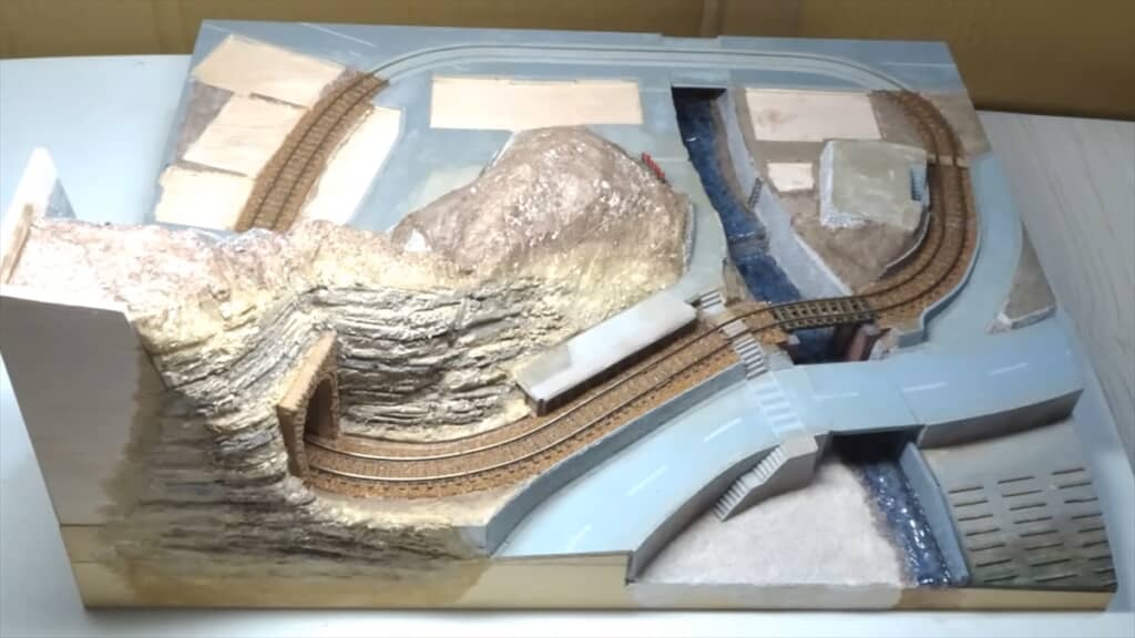 昭和の江ノ電ジオラマの制作過程