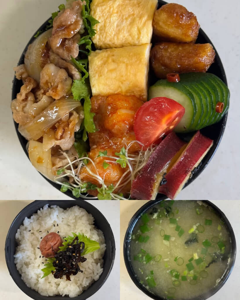 いろんな味を楽しめる定食スタイル