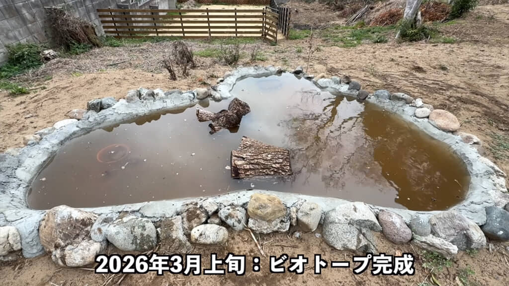 2026年3月、ビオトープが完成しました!