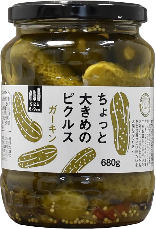 Rグロサリー ちょっと大きめのピクルス ガーキン 680g×4個