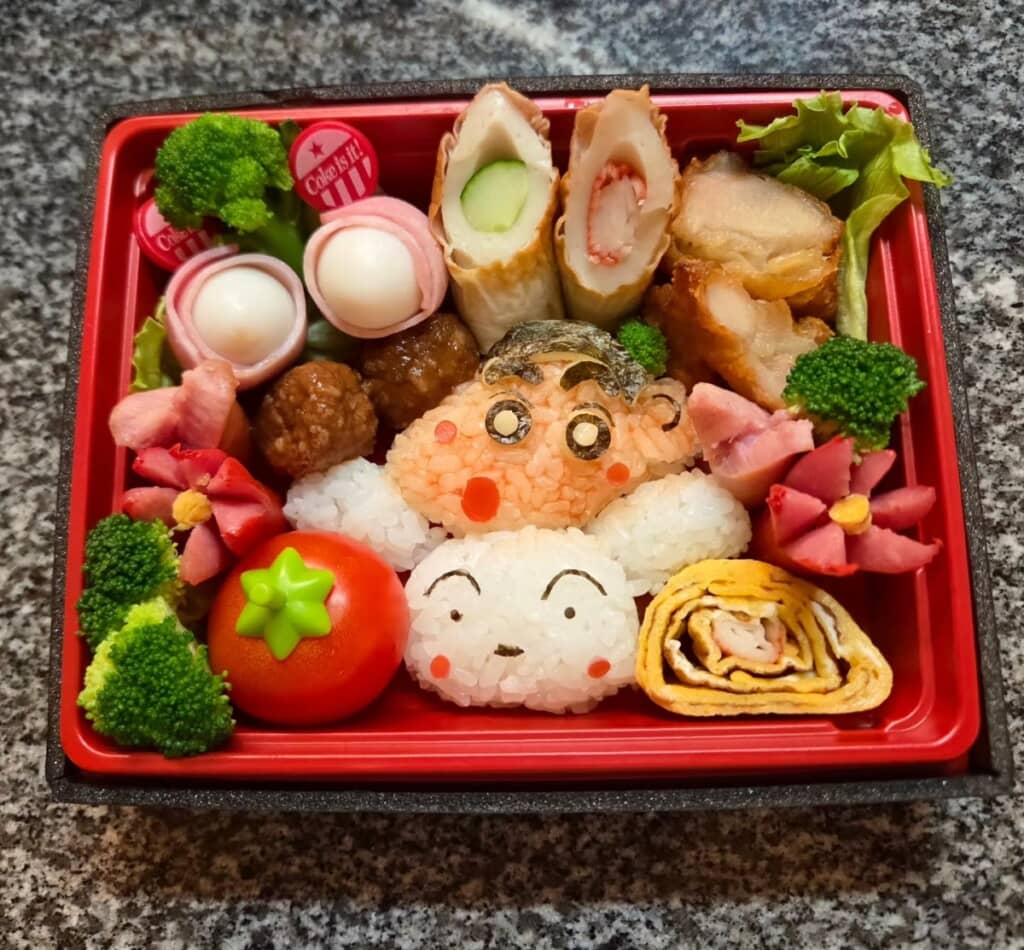 クレヨンしんちゃんのキャラ弁も