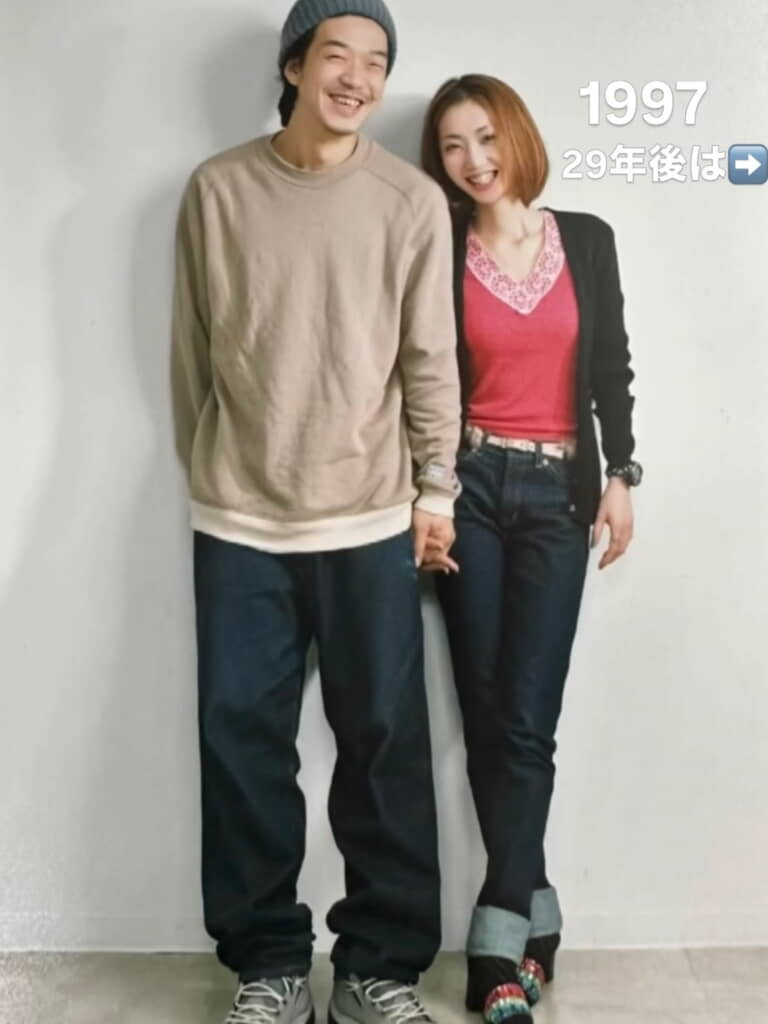 29年前の2人。付き合ったばかりです