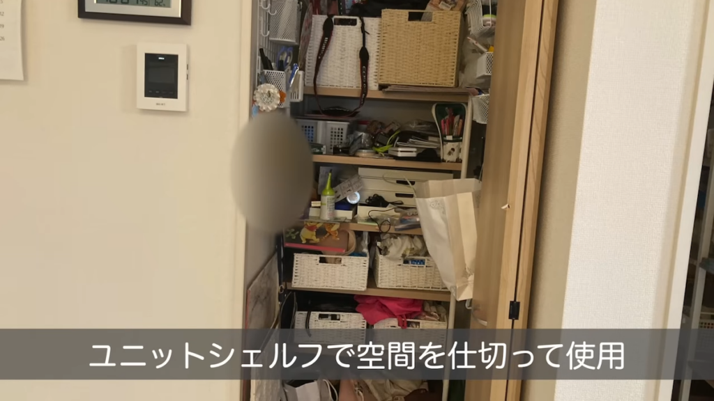 リビングのクローゼットから着手