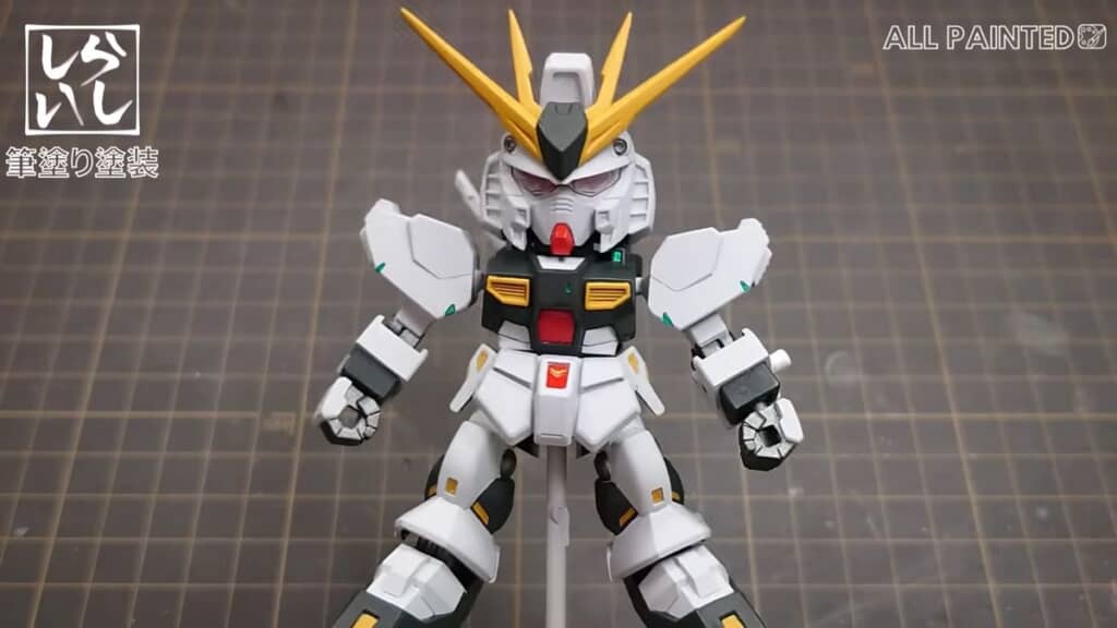 塗装した状態のνガンダム