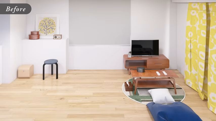 広い部屋をうまく使いこなせないことが主な悩み