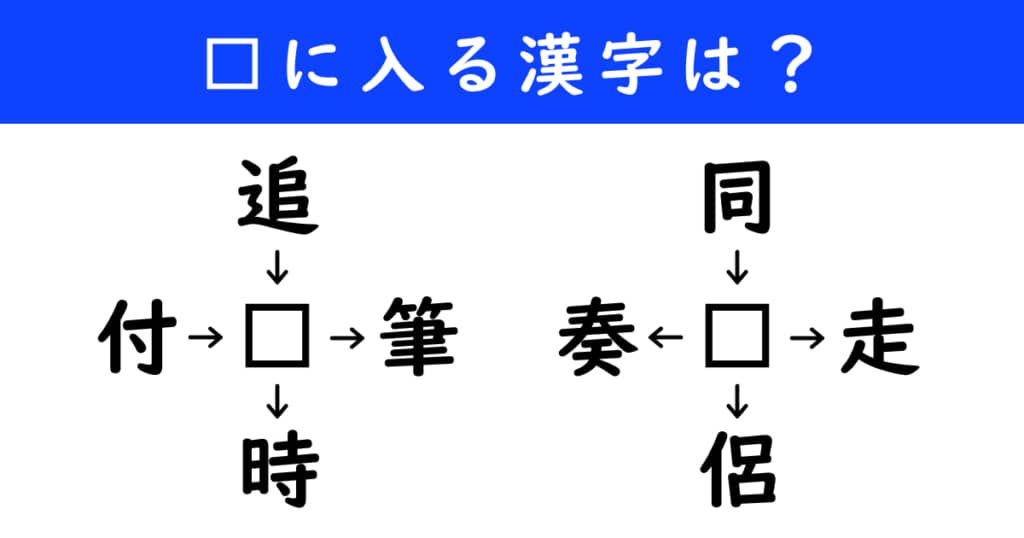 漢字パズル　和同開珎　二字熟語　穴埋め