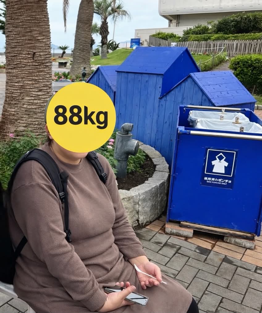 1年前、体重が88キロあったころのにこちゃんさん