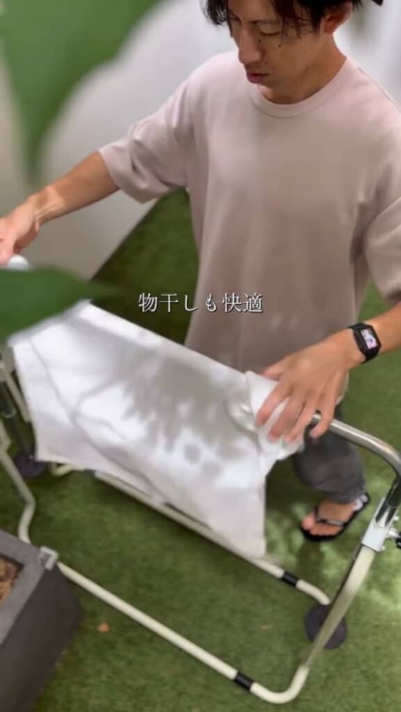 洗濯物も干せる