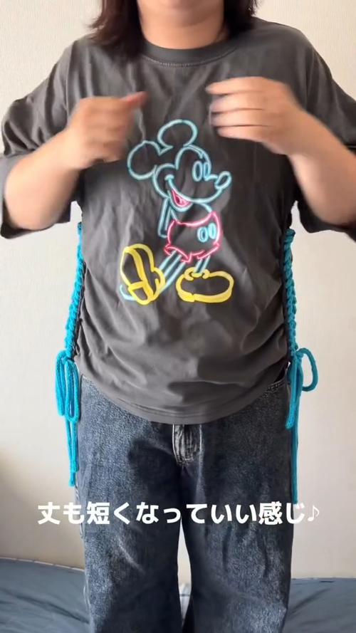 リメイクTシャツが完成!