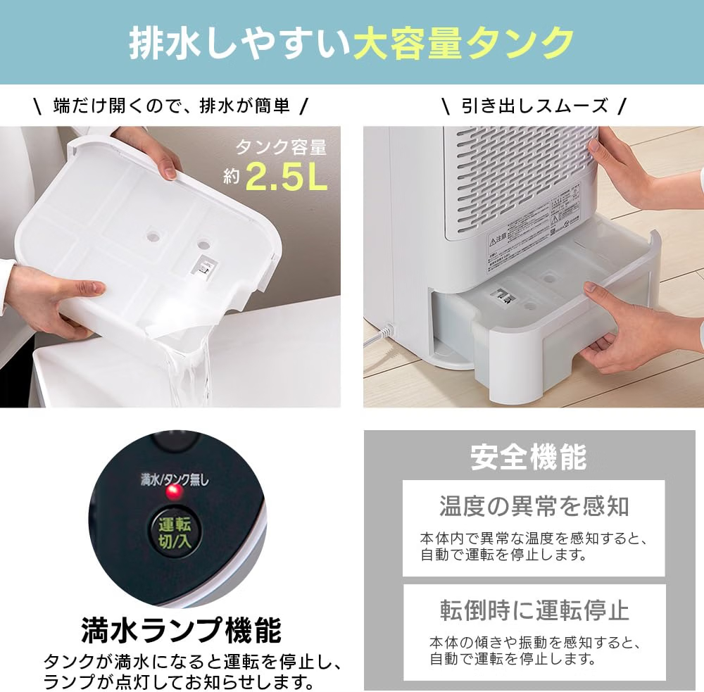 アイリスオーヤマ 除湿機 衣類乾燥 デシカント式 13畳 サーキュレーター付き 除湿器 除湿量 5L タイマー付き スピード乾燥 静音設計 大容量 強力 部屋干し カビ防止 首ふり 左右 梅雨対策 コンパクト リビング IJD-I50 ホワイト