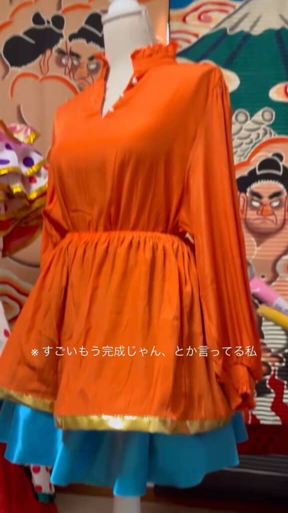 ベースとなるワンピースの形が完成