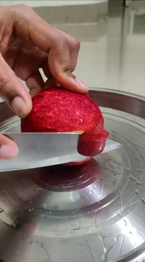 りんごの薄切りを手軽にするアイデア