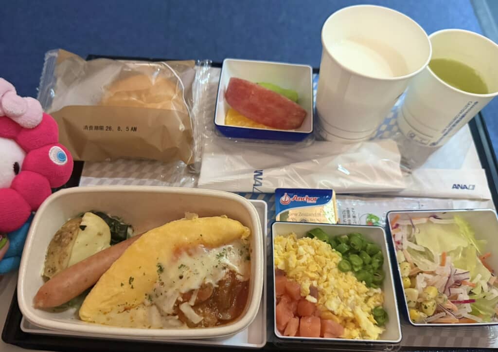 朝食はオムレツを選択しました