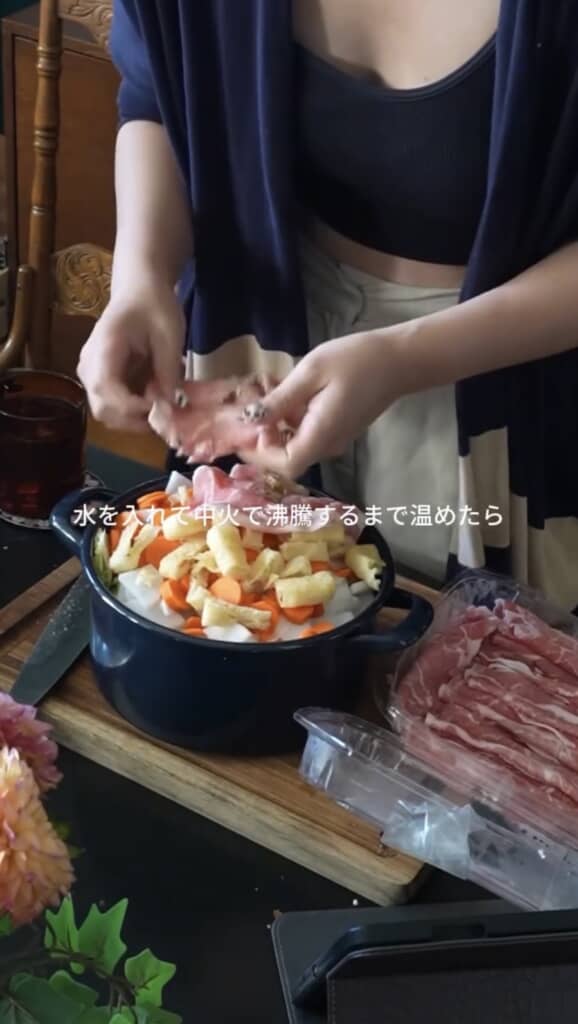 豚汁は重ね煮することでおいしくなる
