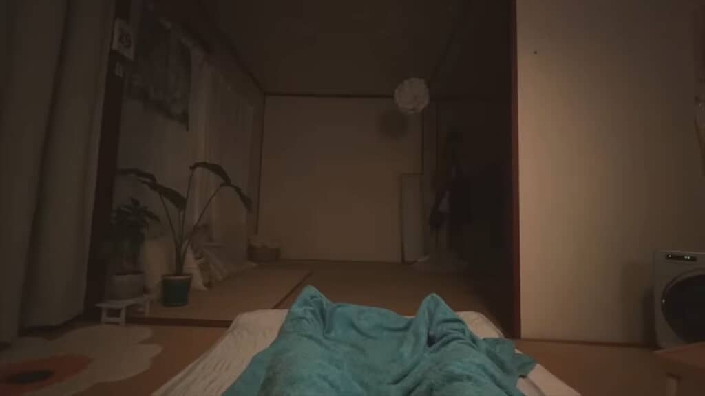 ゆっくり寝られる開放感とともに……
