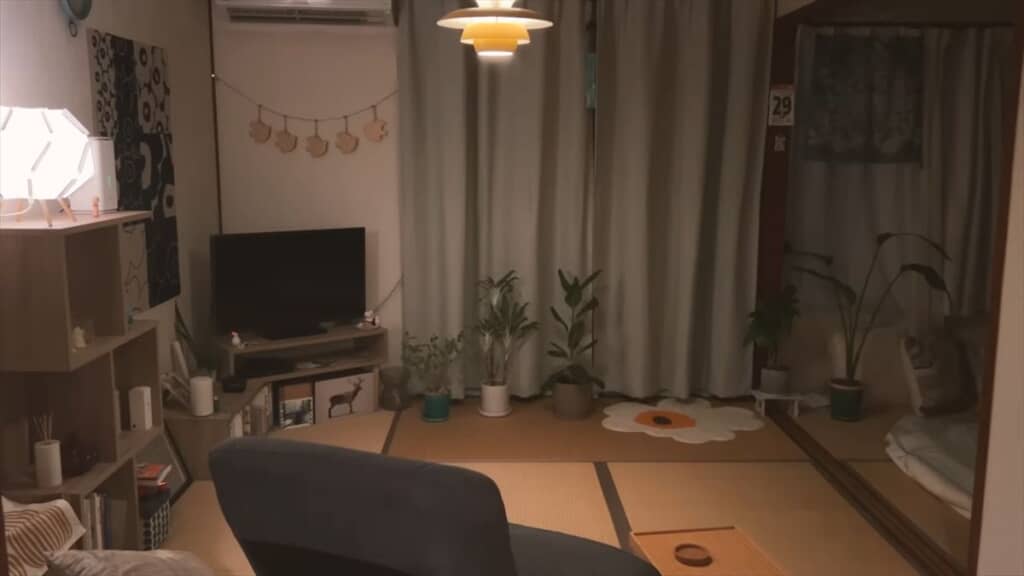 会場の和室リビング