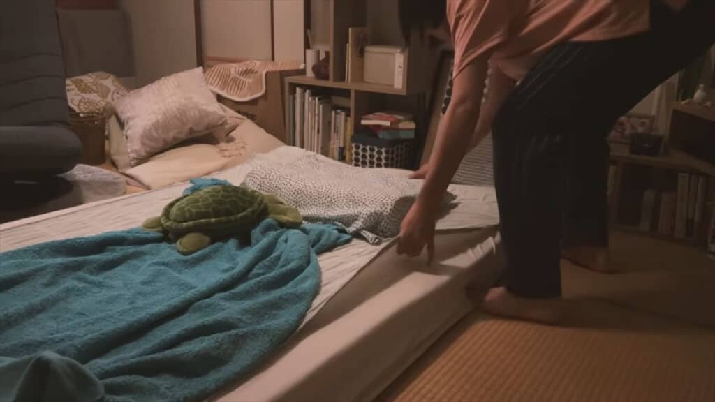 布団をいつもと違う場所へ