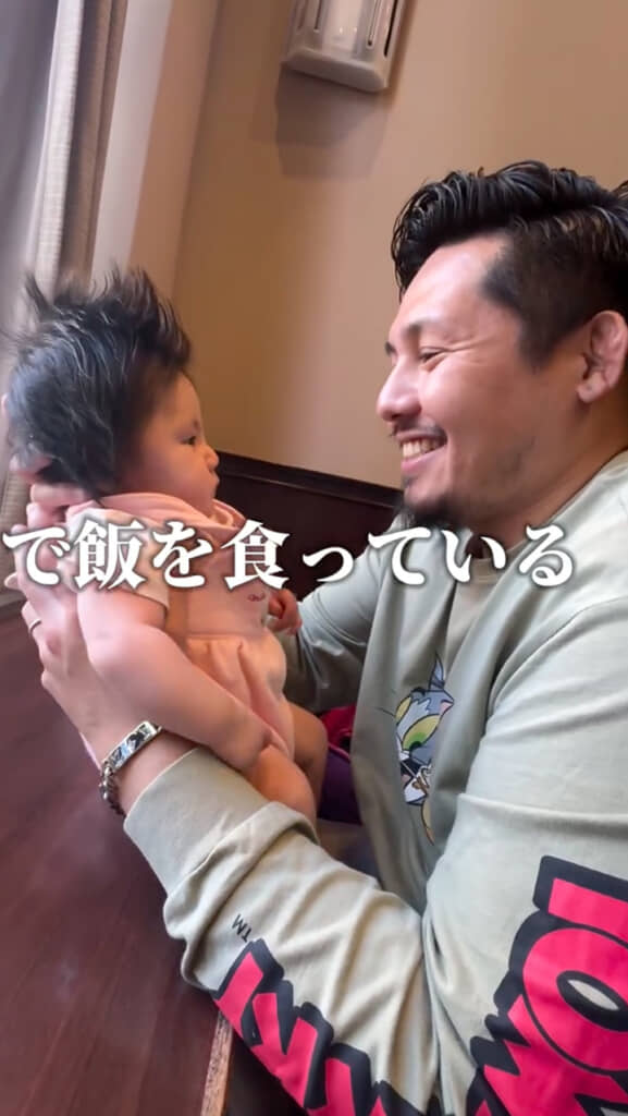 すっかり早食いになったパパさん