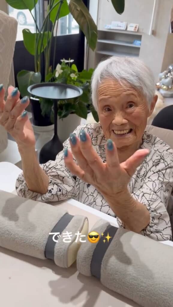 おばあちゃんは寒色系が好み