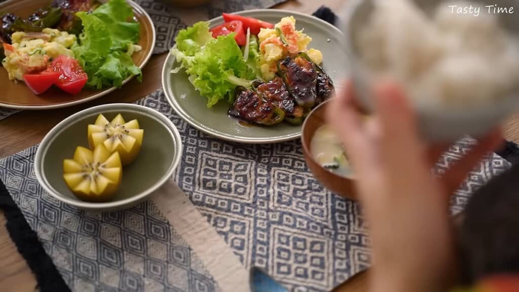 「ピーマンの肉詰め」の完成