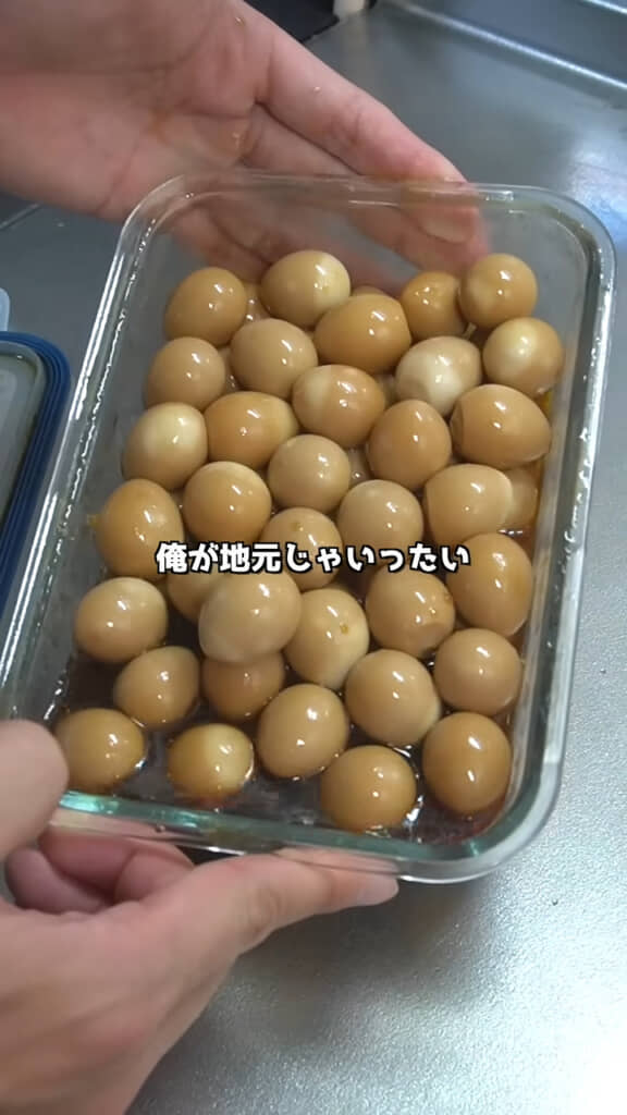 しっかり味が染みたうずら卵