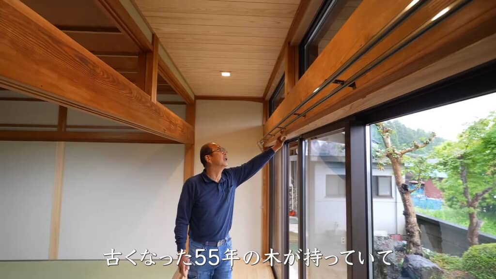 改装後の縁側