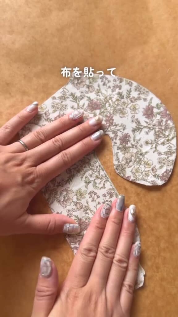 このんさんは花柄の布をチョイス