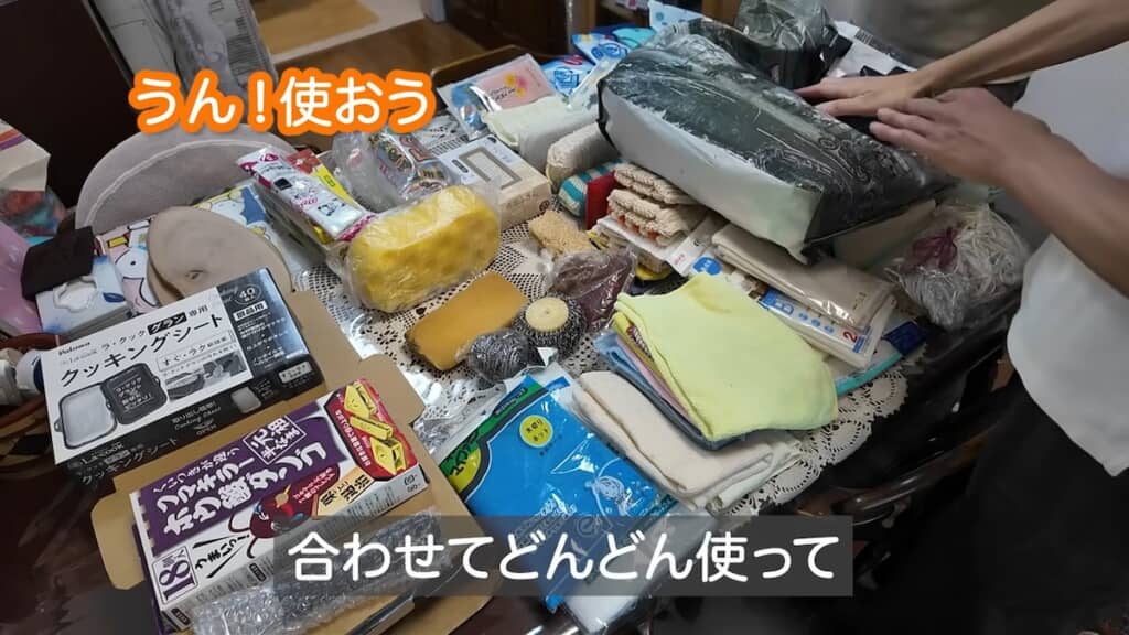 大量のビニール袋は、積極的に使っていくことに