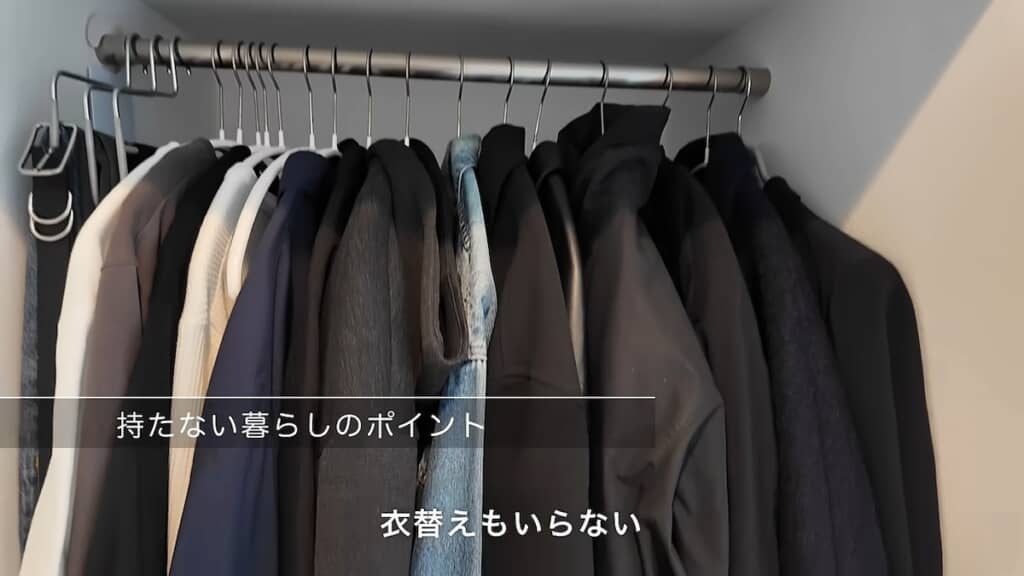 オールシーズンの衣類を1カ所で管理しているため、衣替えの必要なし