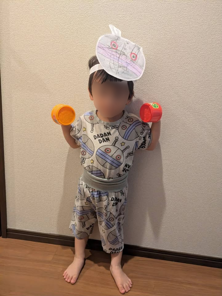 全身だだんだんに染まった甥っ子くん