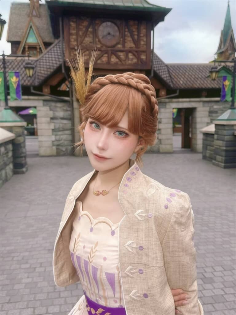 アナの仮装姿