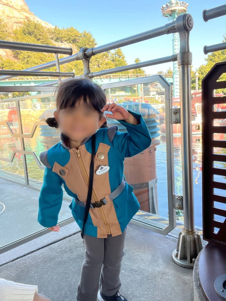 2歳の頃に作ってもらったアクアトピアコスチューム。ネームプレートも含めてクオリティ高い！
