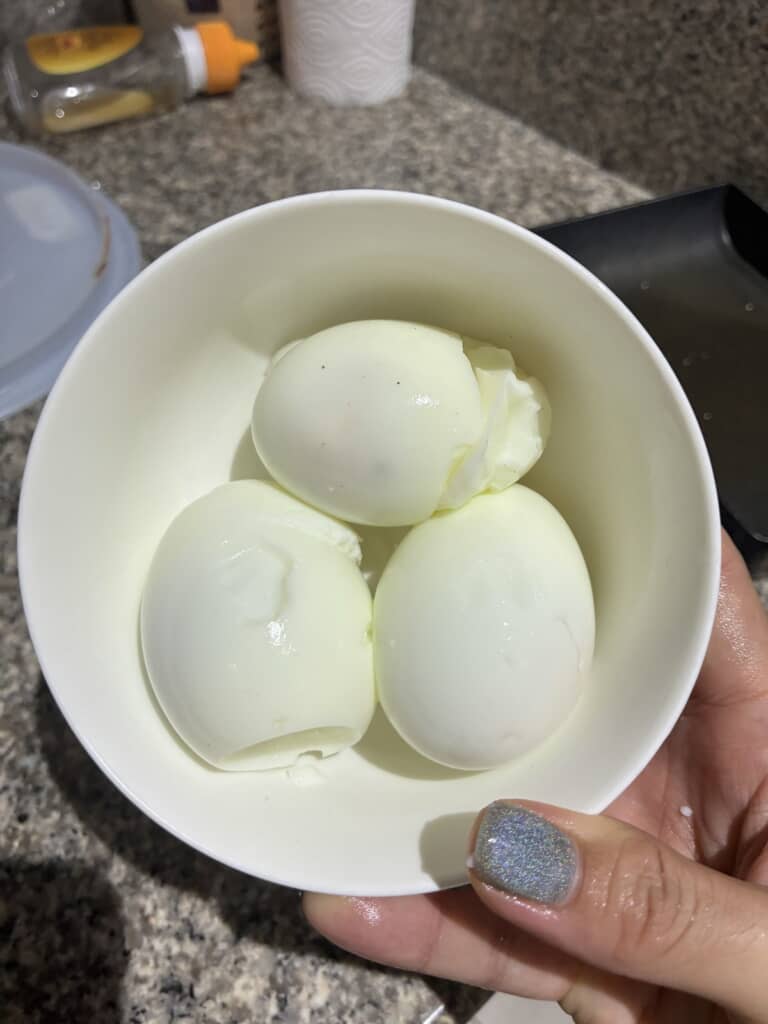 アドバイスをもとに作ったゆで卵