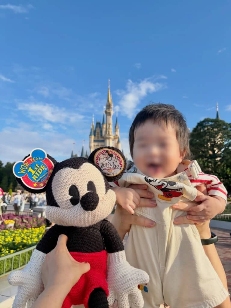 誕生日ディズニーを満喫する息子くん