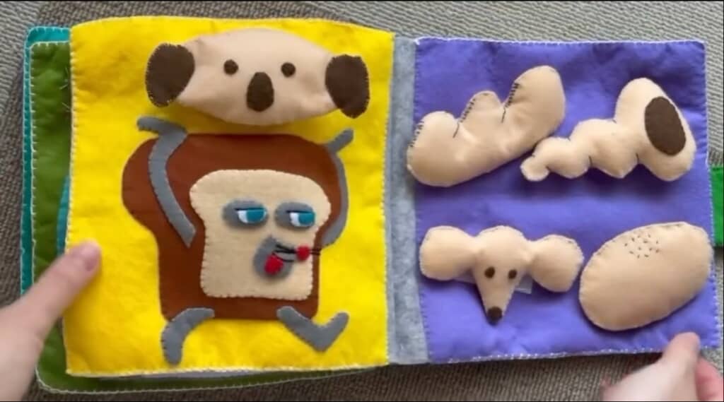 パンを貼り替えられて楽しそうですね!