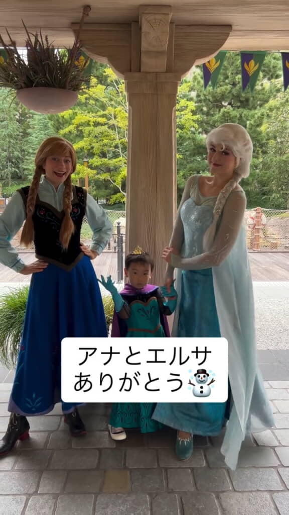 アナとエルサにも会えました!
