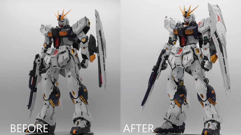 ビフォーアフターで比較するとディテールアップの成果は明白