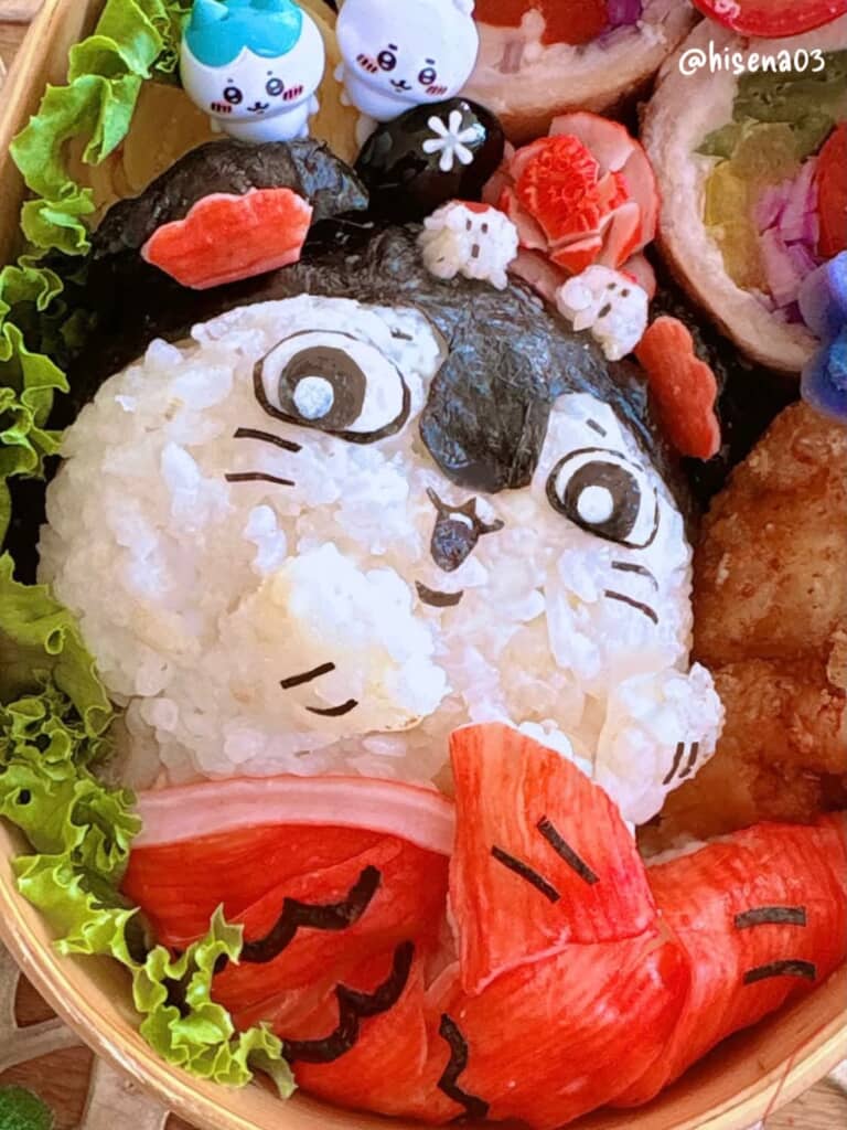 下半身は主にカニカマ。繊維の流れがいい感じにヒレっぽい