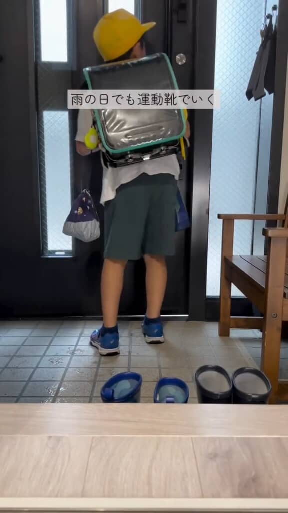 長靴を履きたがらない息子さん