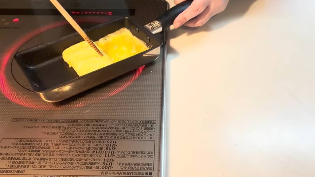 卵焼きとタコさんウインナーを焼きました