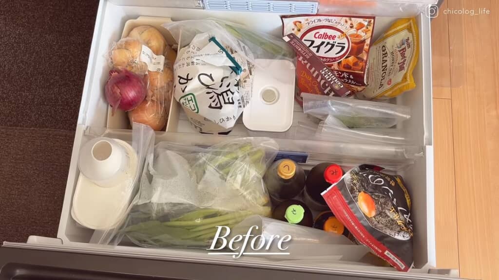 【Before】たくさん入っているわけではないのになぜかゴチャゴチャした印象