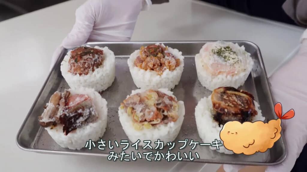 小さなミニお弁当が完成!