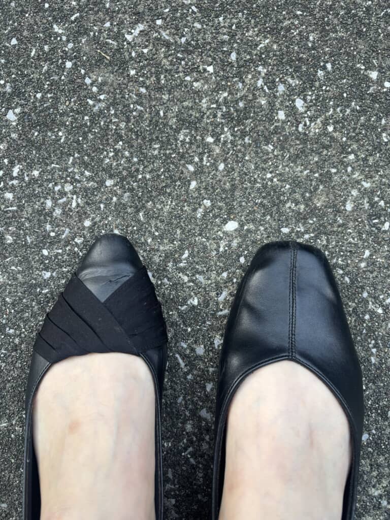 左右が別々の靴でした!